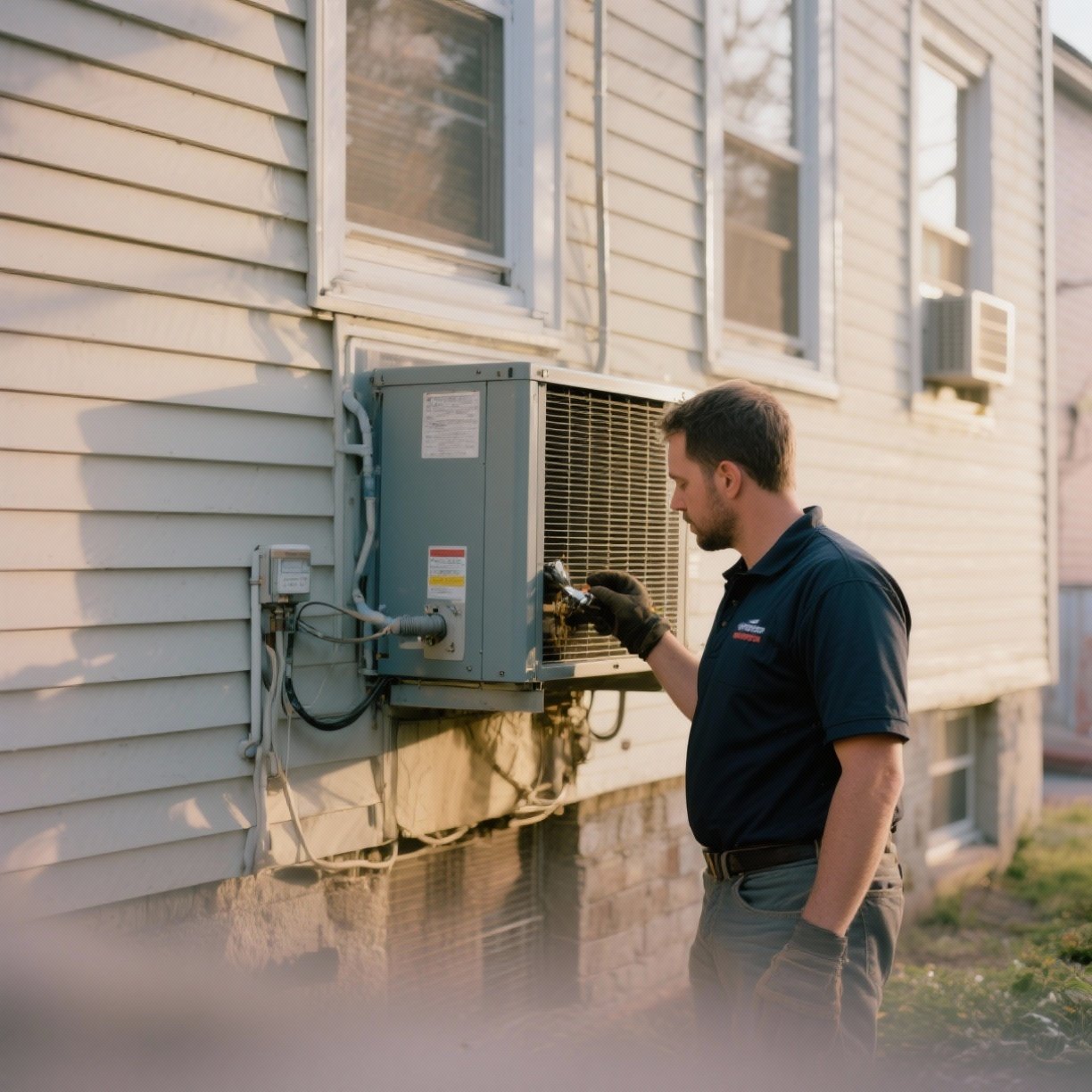 AC repair in Camden, NJ by Burton Heating & Cooling technician