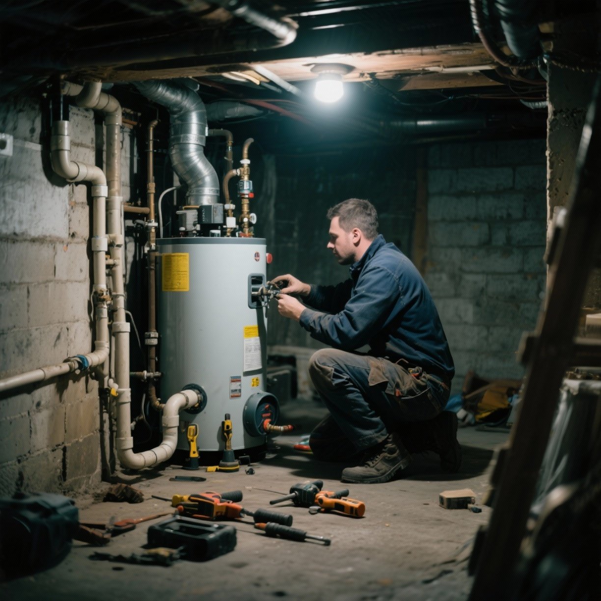 Boiler installation in Camden, NJ with clean near-boiler piping