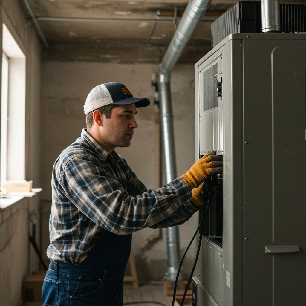 Furnace replacement in Camden, NJ with new high-efficiency unit